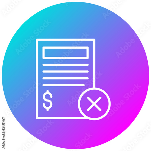 Loan Termination vector icon. Can be used for Loan iconset.