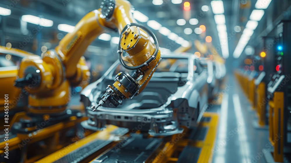 Automated Car Manufacturing with Industrial Robots. Generative-AI Automated Car Manufacturing with Industrial Robots. Generative-AI