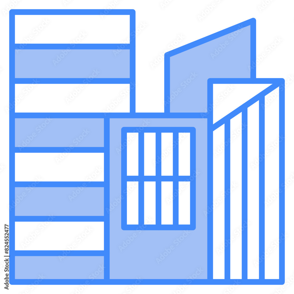 Vector Icon building, office, architecture, skyline, city Vector Icon building, office, architecture, skyline, city