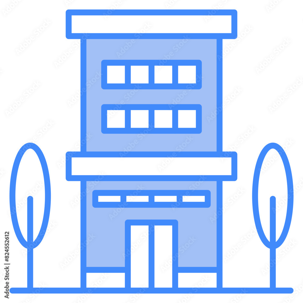 Vector Icon building, construction, office, apartments, city Vector Icon building, construction, office, apartments, city