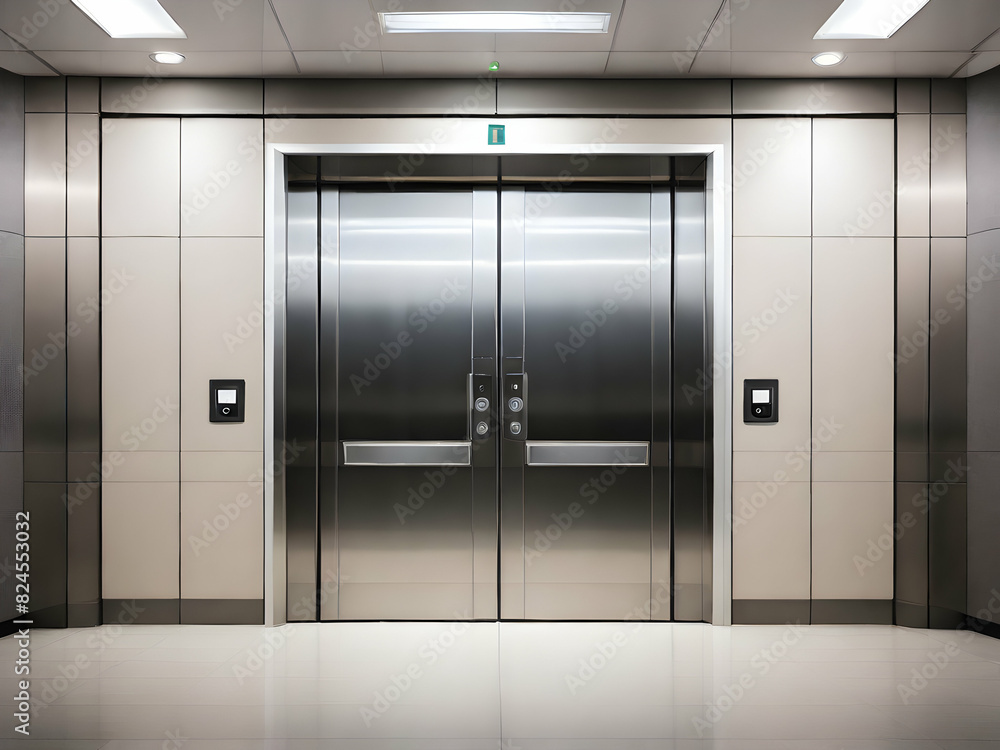 elevator in a building. door, elevator, interior, lift, office, building, architecture, room, corridor, business, metal, wall, glass, Ai generated elevator in a building. door, elevator, interior, lift, office, building, architecture, room, corridor, business, metal, wall, glass, Ai generated
