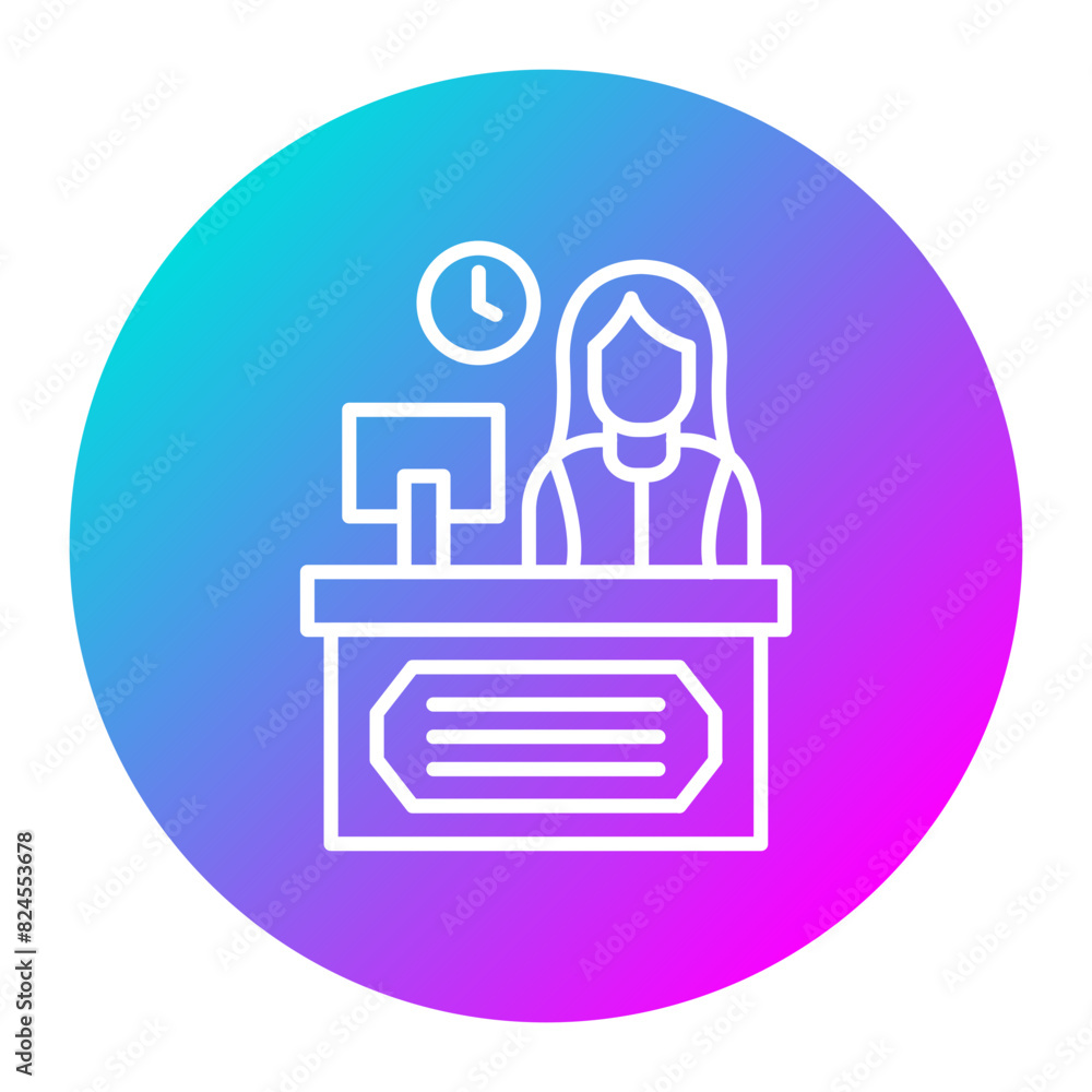 Information Desk vector icon. Can be used for Business and Finance iconset. Information Desk vector icon. Can be used for Business and Finance iconset.