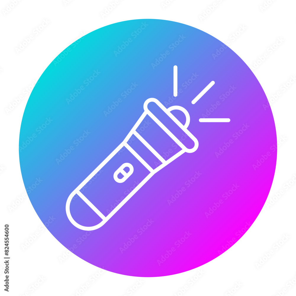 Flashlight vector icon. Can be used for Home Improvements iconset. Flashlight vector icon. Can be used for Home Improvements iconset.