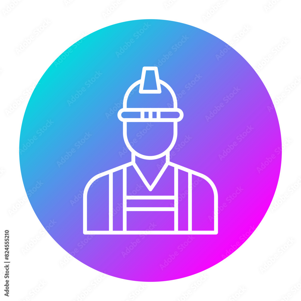 Builder Male vector icon. Can be used for Home Improvements iconset. Builder Male vector icon. Can be used for Home Improvements iconset.