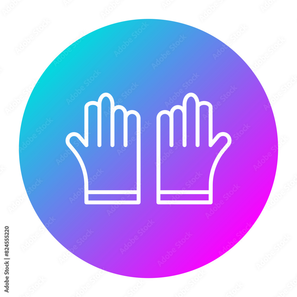 Protective Gloves vector icon. Can be used for Home Improvements iconset. Protective Gloves vector icon. Can be used for Home Improvements iconset.