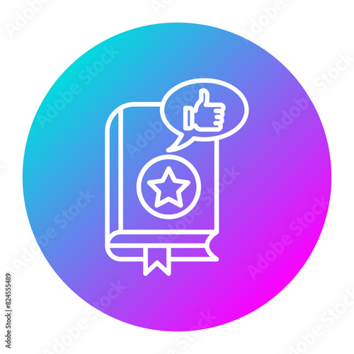 Recommendation vector icon. Can be used for Literature iconset.