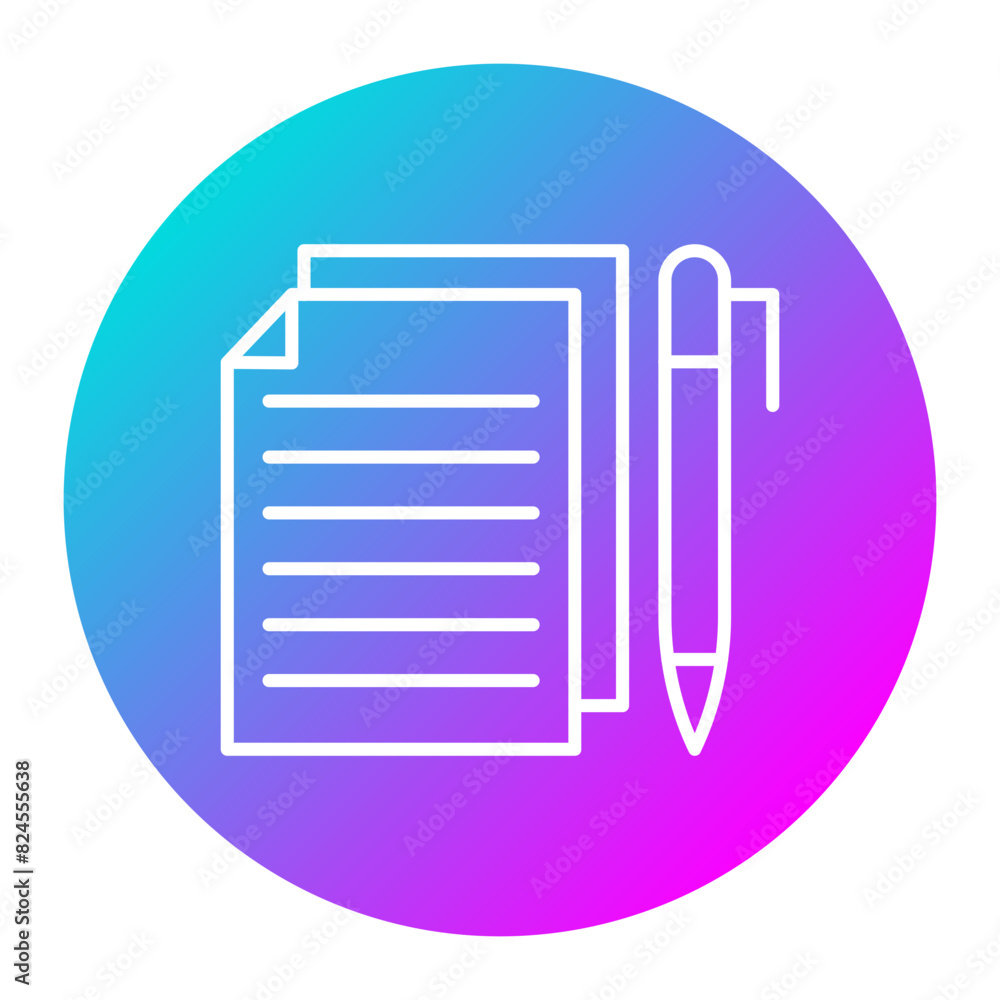 Draft vector icon. Can be used for Literature iconset.