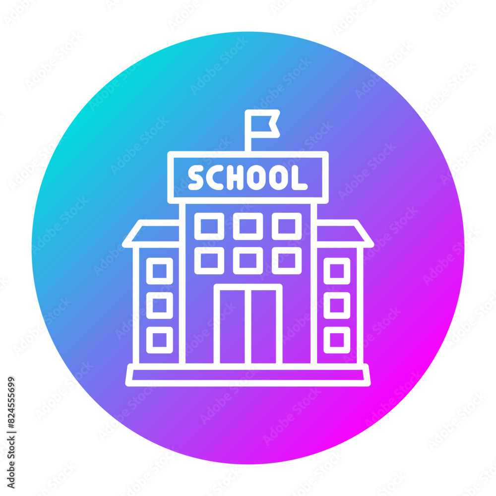 School vector icon. Can be used for Literature iconset. School vector icon. Can be used for Literature iconset.