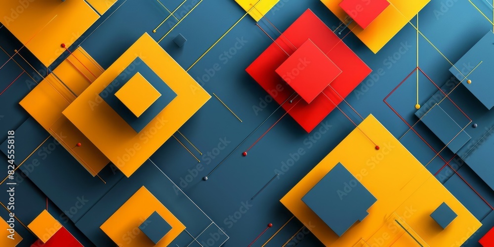 Various squares and rectangles in vibrant colors creating an abstract background Various squares and rectangles in vibrant colors creating an abstract background