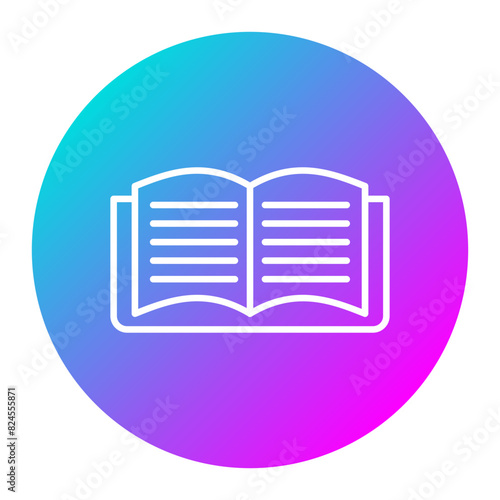 Book vector icon. Can be used for Literature iconset.