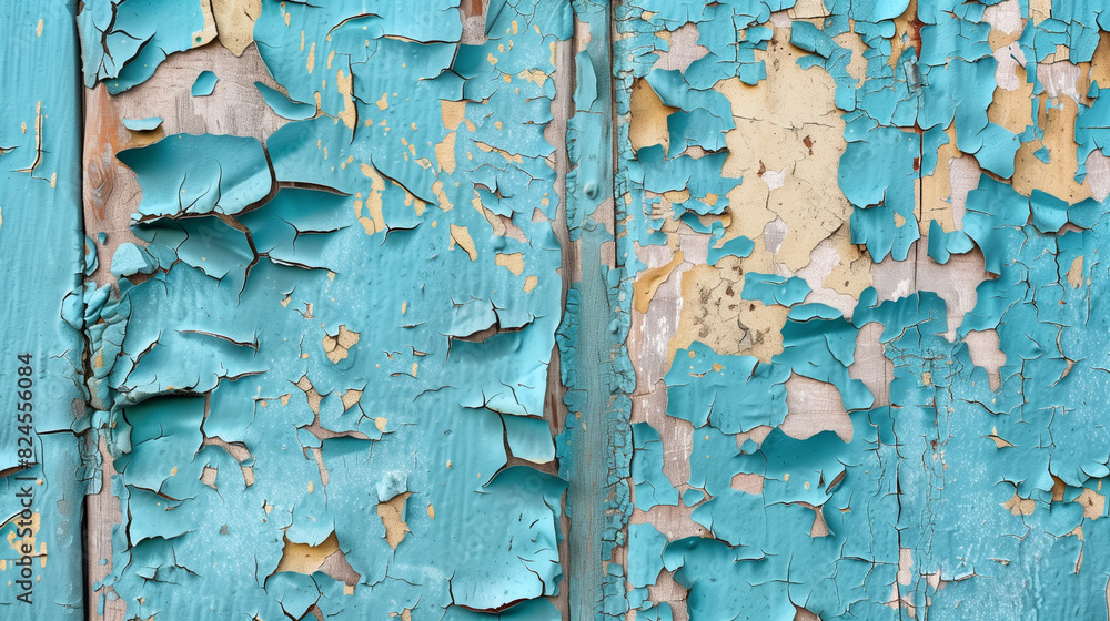 A wall in poor condition with peeling paint, creating an impressive aging effect that gives the room a unique style and atmosphere A wall in poor condition with peeling paint, creating an impressive aging effect that gives the room a unique style and atmosphere