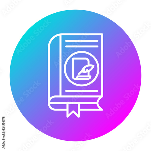 Prose vector icon. Can be used for Literature iconset.