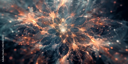 Wallpaper Mural A computer generated image showing a dynamic star burst bursting outwards with vibrant rays of light and energy Torontodigital.ca