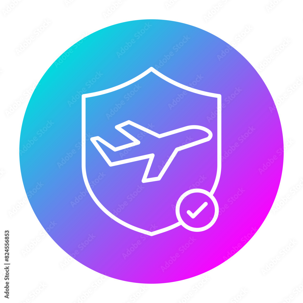 Travel Insurance vector icon. Can be used for Vacation and Tourism iconset. Travel Insurance vector icon. Can be used for Vacation and Tourism iconset.