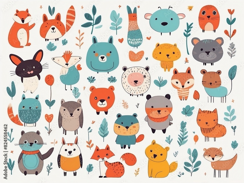 pattern with funny animals