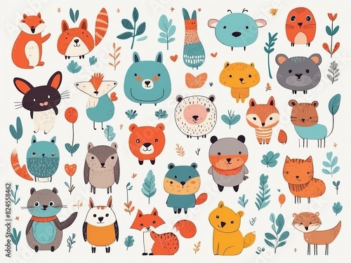 pattern with funny animals