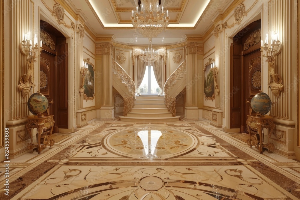 Obraz premium Classical Entrance Hall Interior
