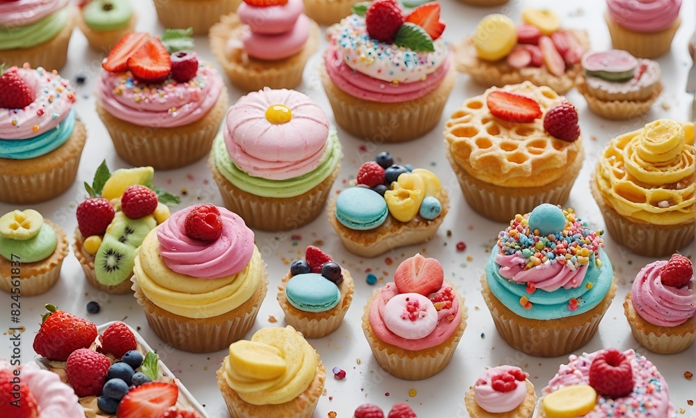 Colorful Cupcakes Colorful Cupcakes