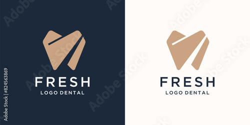 Dental care Tooth logo design