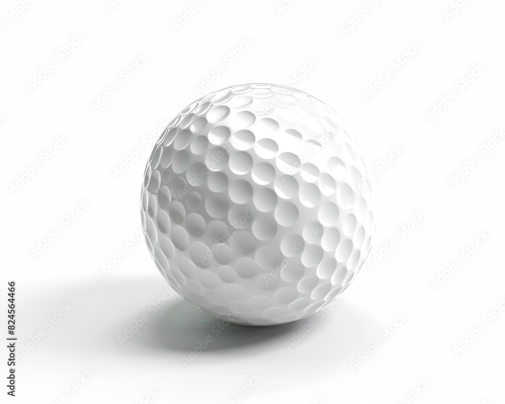 Isolated On White. 3D Rendering of Golf Ball on White Background for Golf Game Isolated On White. 3D Rendering of Golf Ball on White Background for Golf Game