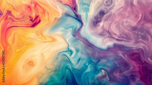 Abstract chromatography background in colorful tones photo