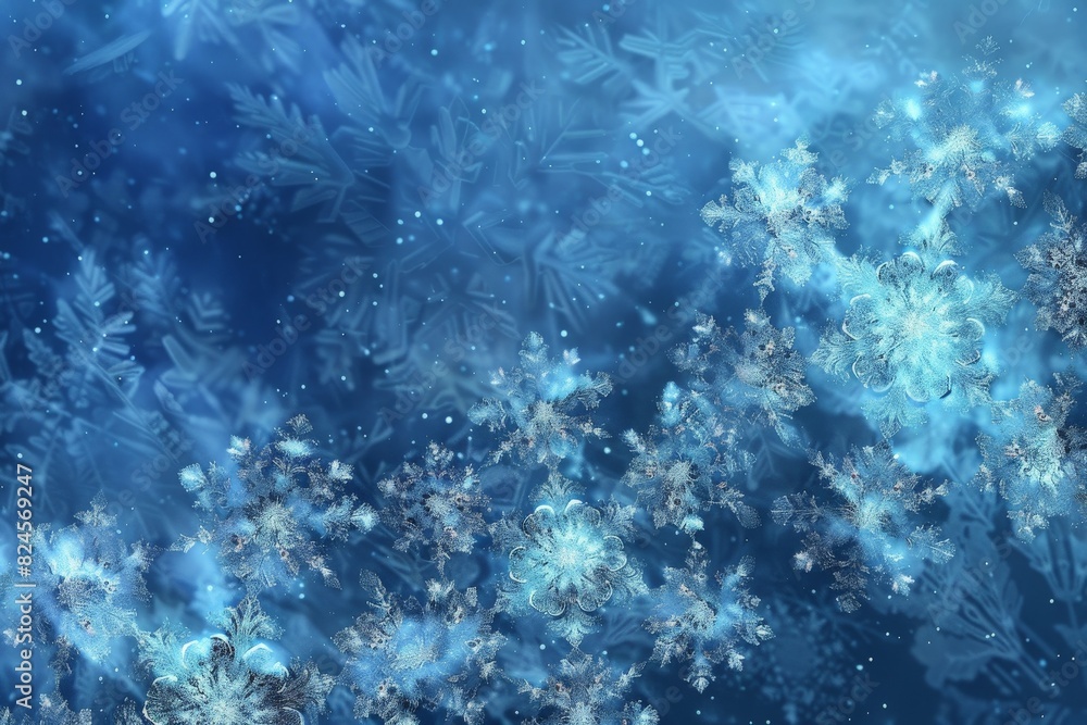 Winter frost patterns on glass. Ice crystals or cold winter background - generative ai. Beautiful simple AI generated image in 4K, unique. Winter frost patterns on glass. Ice crystals or cold winter background - generative ai. Beautiful simple AI generated image in 4K, unique.