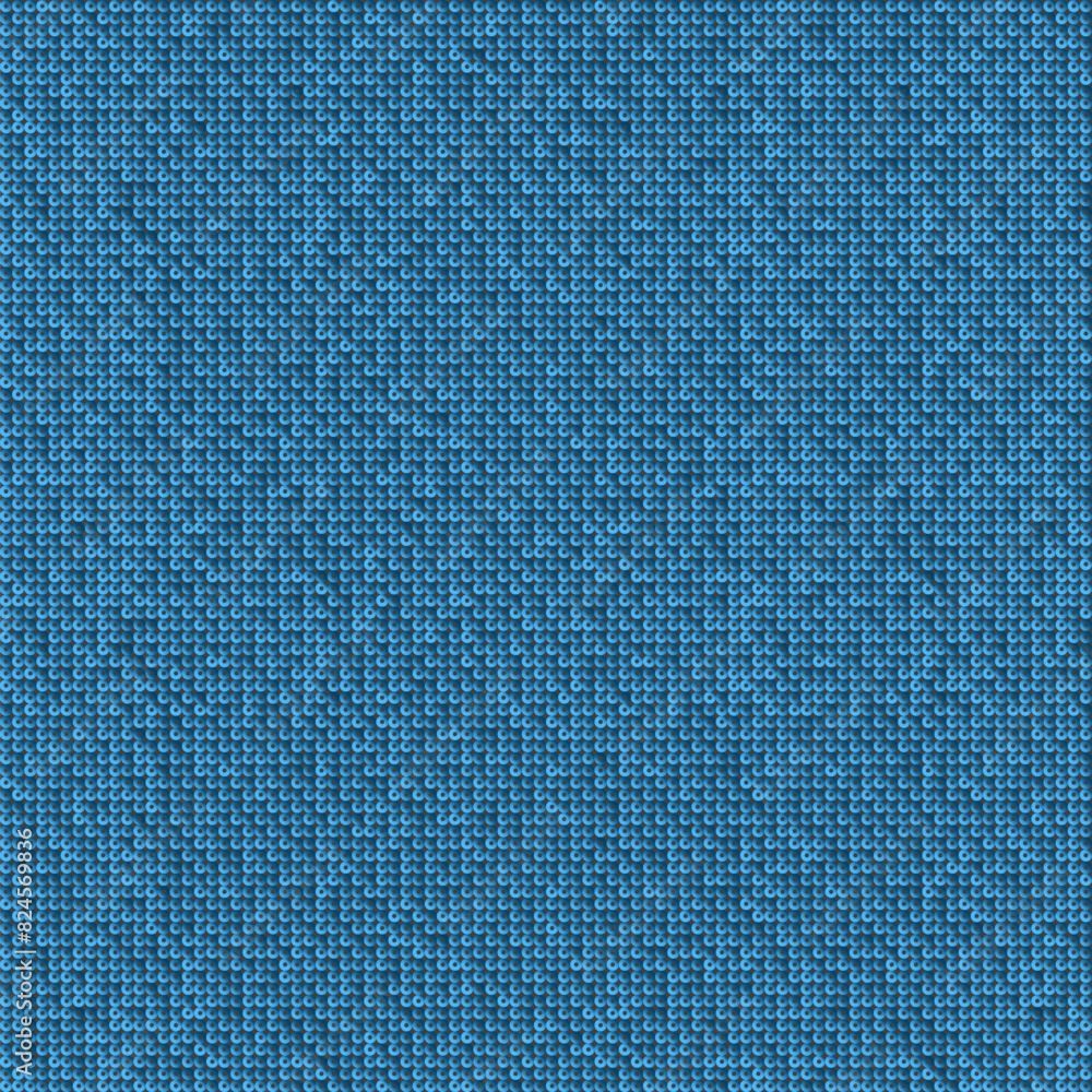 Fototapeta premium Poster template from blue sequins, glitters