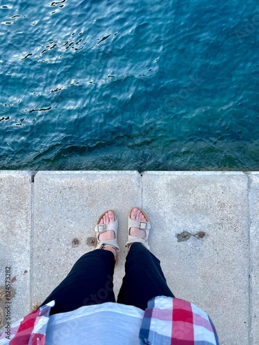 person in the sea