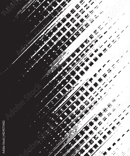 Black and white editable graphic resource. Grunge pattern transition for backgroud, jersey pattern. Sport background. Vector Format Illustration. EPS10	