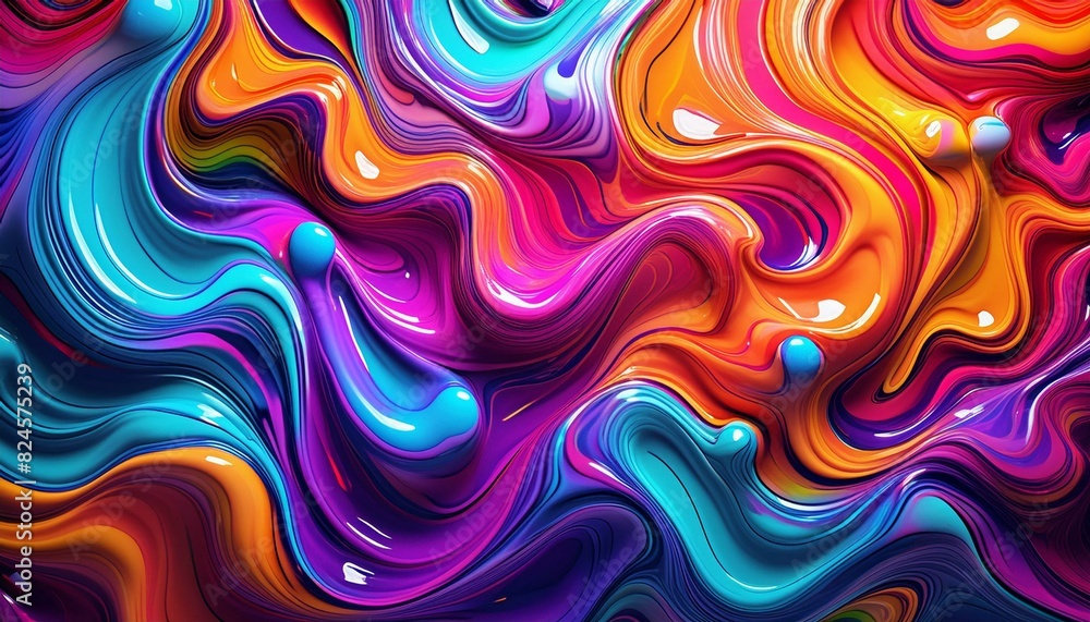 Psychedelic colorful fluid abstract splash paint Psychedelic colorful fluid abstract splash paint