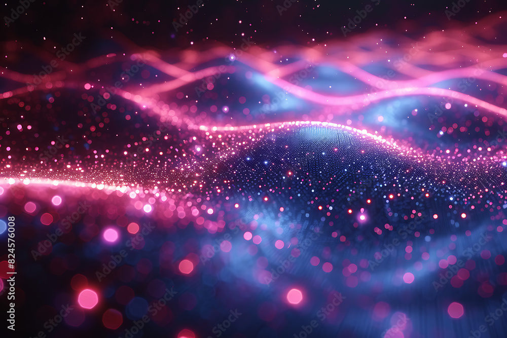 A striking abstract representation of big data with dynamic lines in dark blue and pink, illustrating data flow and connectivity A striking abstract representation of big data with dynamic lines in dark blue and pink, illustrating data flow and connectivity