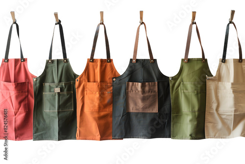 barista aprons isolated on transparent background