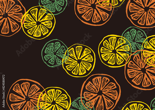 柑橘類のイメージ背景