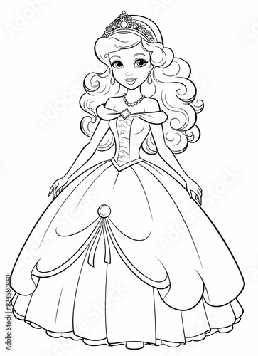 princess coloring pages for kids