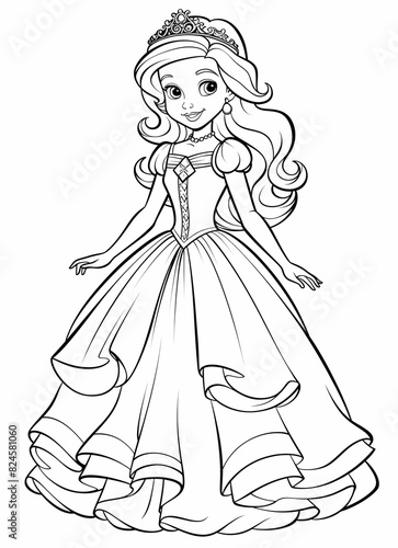 princess coloring pages for kids