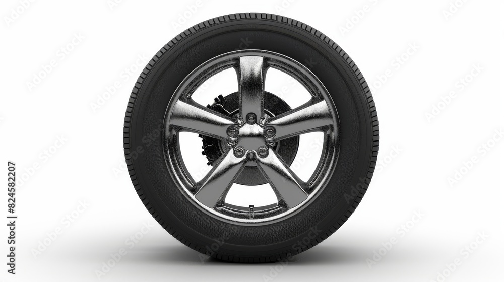 Vehicle wheel car transportation. AI generated image by rawpixel.