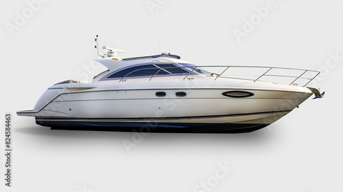 A PNG image of a speed boat vehicle on a white background © Антон Сальников