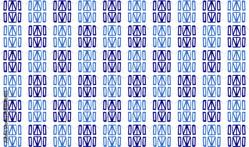 Blue line vintage ret background, seamless geometric pattern with diamond pattern repeat and seamless replete image design for fabric printing vintage checkerboard wallpaper 80's year, rectangular 