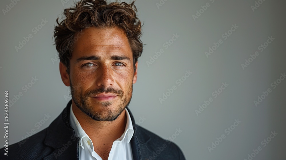 portrait of a handsome businessman on white background stock image portrait of a handsome businessman on white background stock image