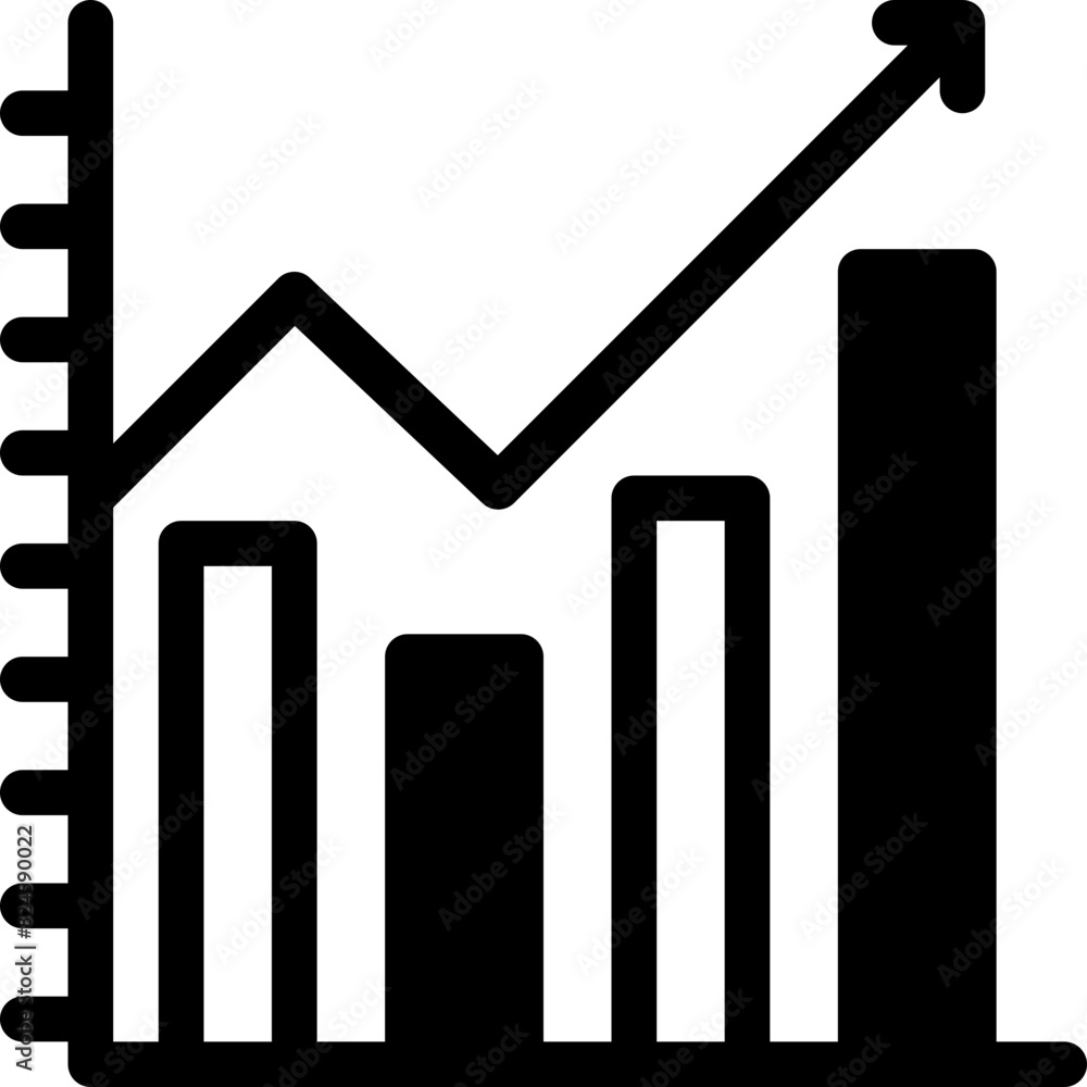 graph, bar chart, analytics, business graph, increase Icon graph, bar chart, analytics, business graph, increase Icon