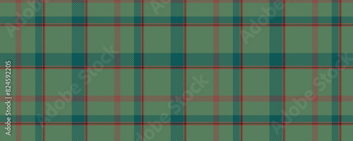 green plaid fabric texture