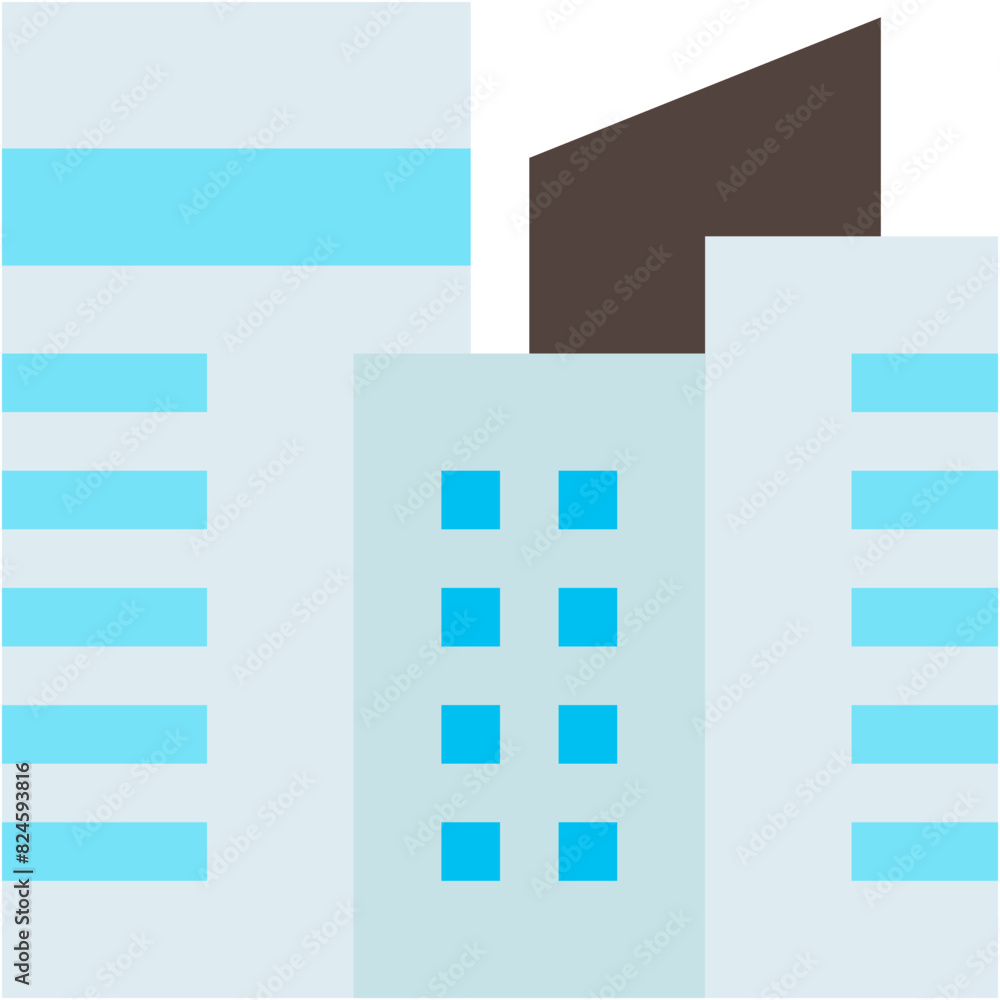 Vector Icon Building, company, corporation, institution, city Vector Icon Building, company, corporation, institution, city