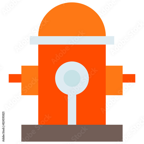 Vector Icon fire, firehydrant, hydrant, water, Constraction
