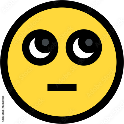 Vector Icon Distracted, emoji, emotion, smiley, feelings