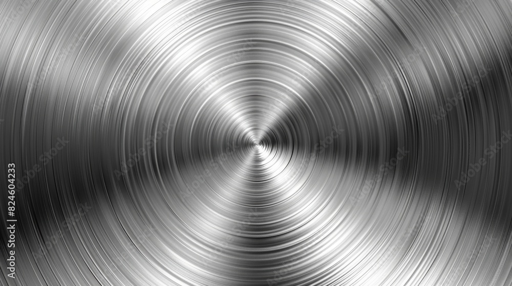 Abstract image of metal surface with radial lines in perspective. Abstract image of metal surface with radial lines in perspective.