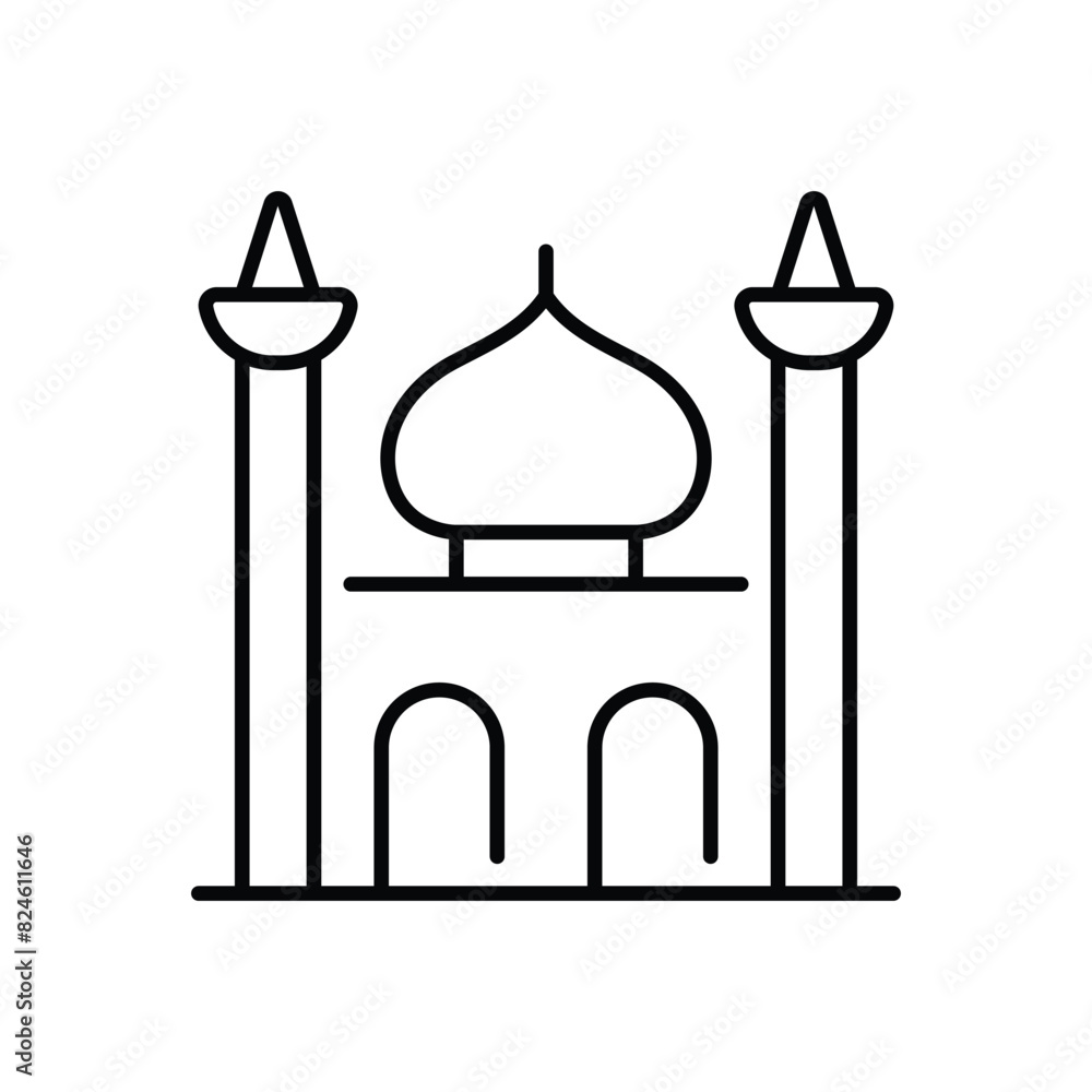 Mosque vector icon Mosque vector icon