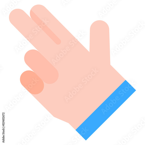 Vector Icon bang bang, hand, hands and gestures, gestures, sign