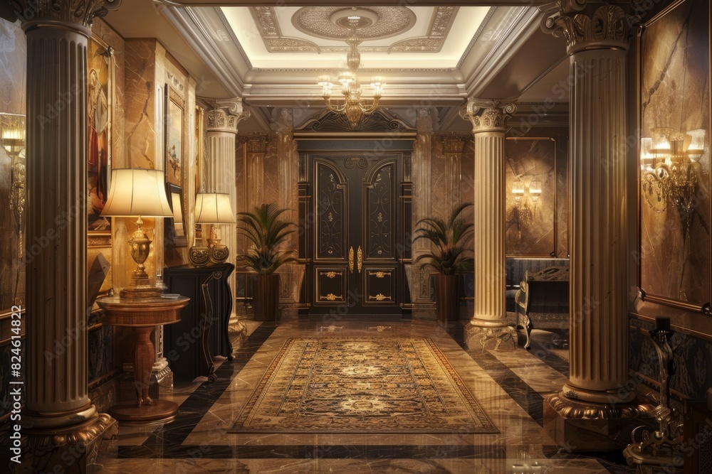 Naklejka premium Classical Entrance Hall Interior