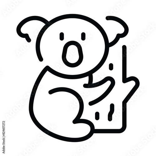 Koala icon design. Vector Design photo