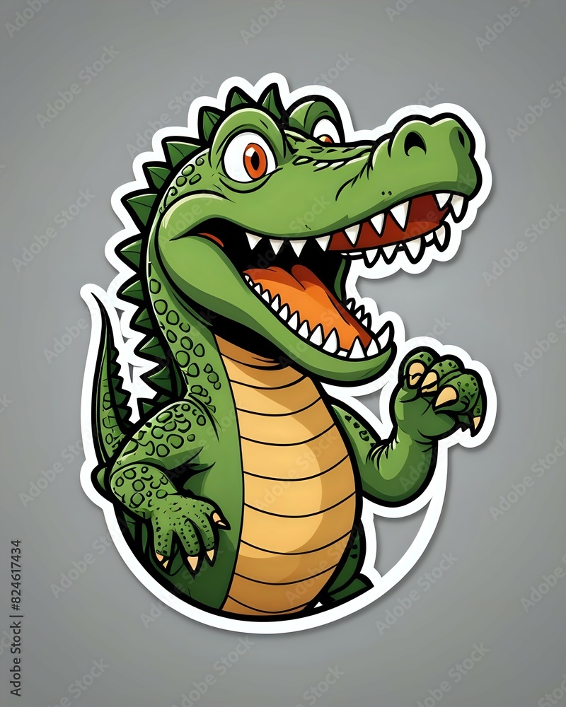 Obraz premium Crocodile sticker